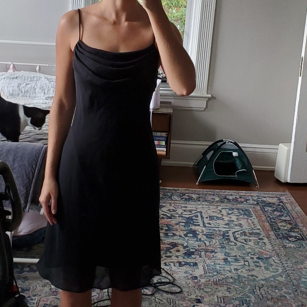 JUMP brand Black Cowl Neck Dress